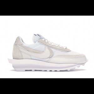 Nike LD Waffle Sacai White Nylon, Sz 7.5M/Sz 9W
